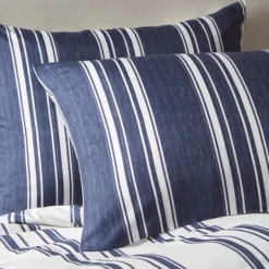 Kirkland's Home Blue Stripe Jackson 3-Pc. King Comforter Set- Comforters
