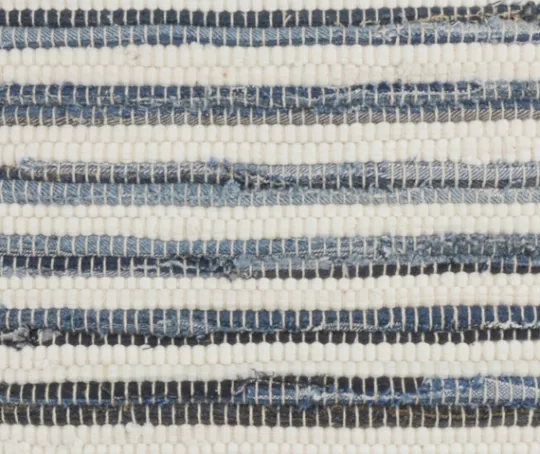 Kirkland's Home Blue Striped Textured Denim Pillow- Pillows