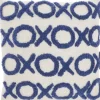 Kirkland's Home Blue Tufted Xoxo Cotton Throw Pillow- Pillows