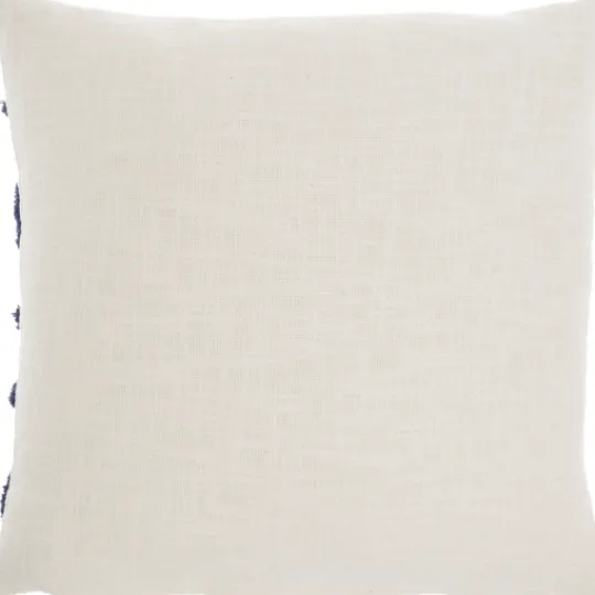 Kirkland's Home Blue Tufted Xoxo Cotton Throw Pillow- Pillows