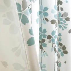 Kirkland's Home Blue Weeping Flower Curtain Panel Set, 95 In.- Curtains & Drapes