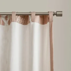 Kirkland's Home Blush Chenille Stripe Curtain Panel, 84 In.- Curtains & Drapes