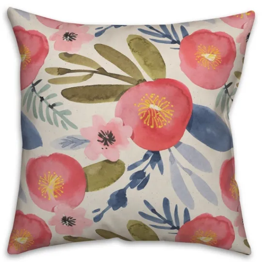 Kirkland's Home Blush Floral Pillow- Pillows