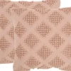Kirkland's Home Blush Knotted Diamond Throw Pillows, Set Of 2- Pillows