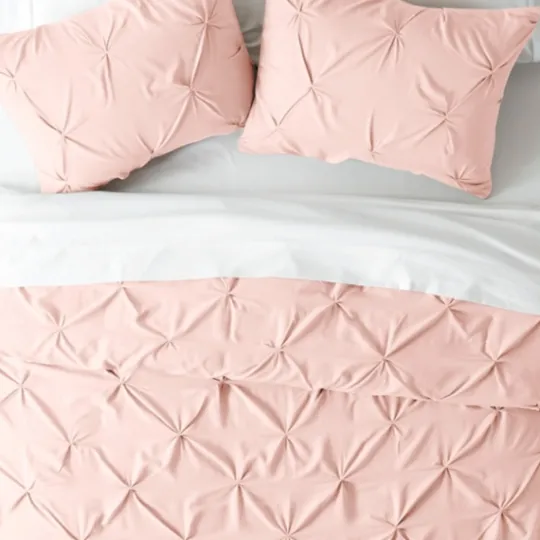Kirkland's Home Blush Pinched 2-Pc. Twin Duvet Cover Set- Duvets