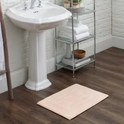 Kirkland's Home Blush Reversible Cotton Bath Mat, 34 In.- Bathroom Rugs