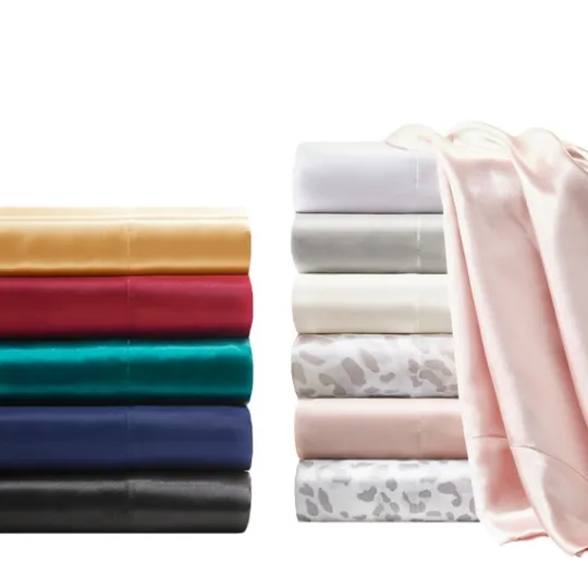 Kirkland's Home Blush Satin King 2-Pc. Pillow Case Set- Bed Sheets