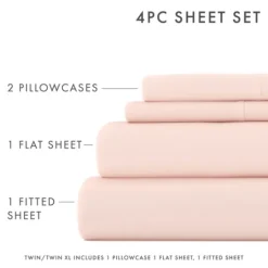Kirkland's Home Blush Ultra Soft 4-Pc. Full Sheet Set- Bed Sheets