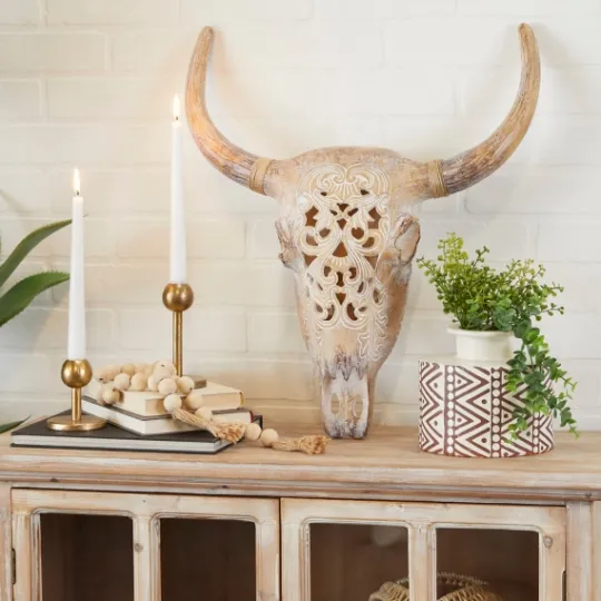 Kirkland's Home Bohemian Bull Wall Plaque- Wall Plaques
