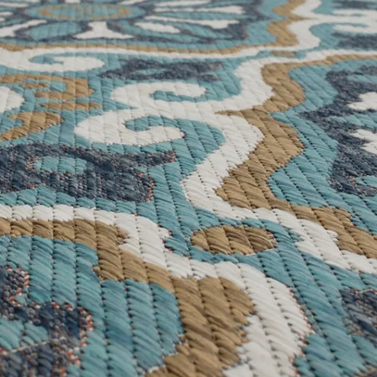 Kirkland's Home Boho Ikat Indoor/Outdoor Area Rug, 5X7- Outdoor Rugs