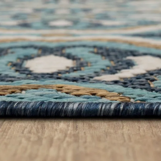 Kirkland's Home Boho Ikat Indoor/Outdoor Area Rug, 5X7- Outdoor Rugs