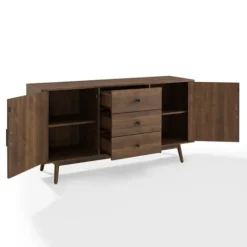 Kirkland's Home Bonnie Brown Midcentury Sideboard Cabinet- Cabinets & Sideboards