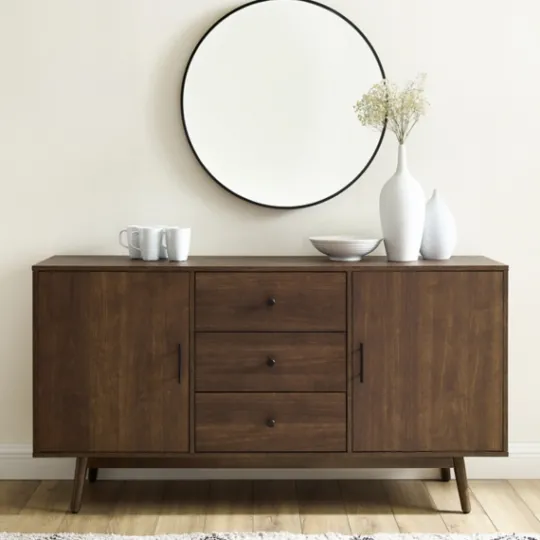 Kirkland's Home Bonnie Brown Midcentury Sideboard Cabinet- Cabinets & Sideboards