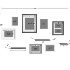 Kirkland's Home Bordeaux 10-Pc. Gallery Wall Frame And Shelf Set- Gallery Wall Frames