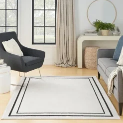 Kirkland's Home Bordered Indoor/Outdoor Area Rug, 5X7- Outdoor Rugs