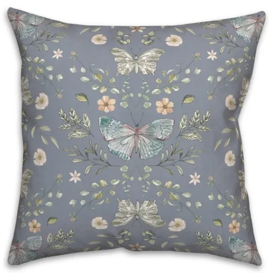 Kirkland's Home Botanical Butterfly Throw Pillow- Pillows