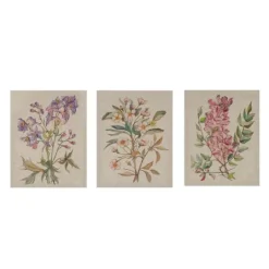 Kirkland's Home Botanical Linen Art Prints, Set Of 3- Canvas Art