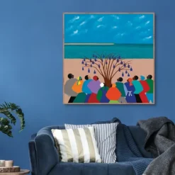Kirkland's Home Bottle Tree Gullah Islands Framed Canvas Art Print- Framed Art