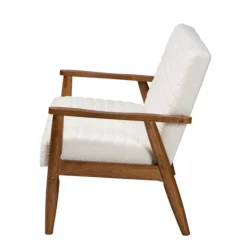 Kirkland's Home Boucle & Wood Frame Loveseat- Sofas & Loveseats