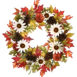 Kirkland's Home Bountiful Sunflowers Autumn Blend Wreath- Wreaths