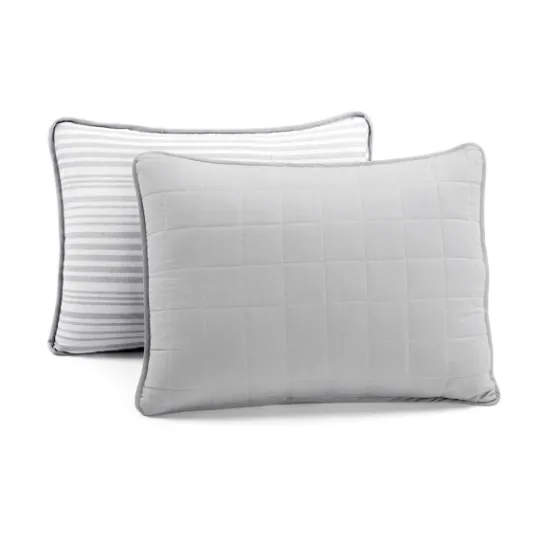 Kirkland's Home Box Stitch Cotton King 3-Pc. Quilt Set- Quilts
