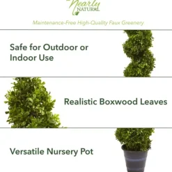 Kirkland's Home Boxwood Spiral Topiary, 48 In.- Trees & Topiaries