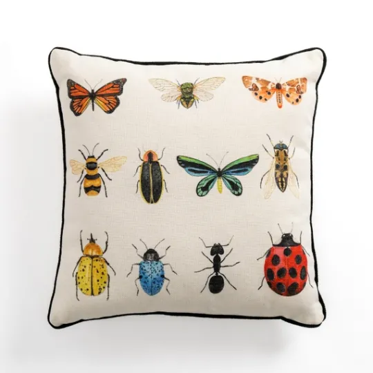 Kirkland's Home Brackeen Bugs Pillow- Pillows