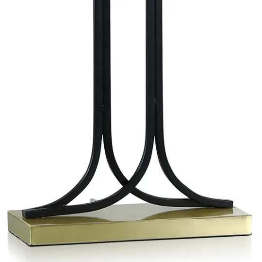Kirkland's Home Brass And Black Mid-Century Modern Table Lamp- Table Lamps