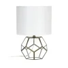 Kirkland's Home Brass And Glass Octagon Table Lamp- Table Lamps