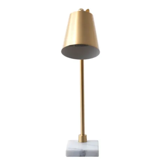 Kirkland's Home Brass Cone Table Lamp With Marble Base- Table Lamps