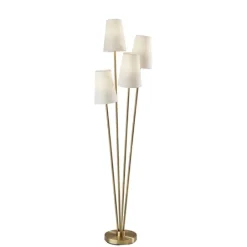 Kirkland's Home Brass Enoki 4-Arm Asymmetrical Floor Lamp- Floor Lamps