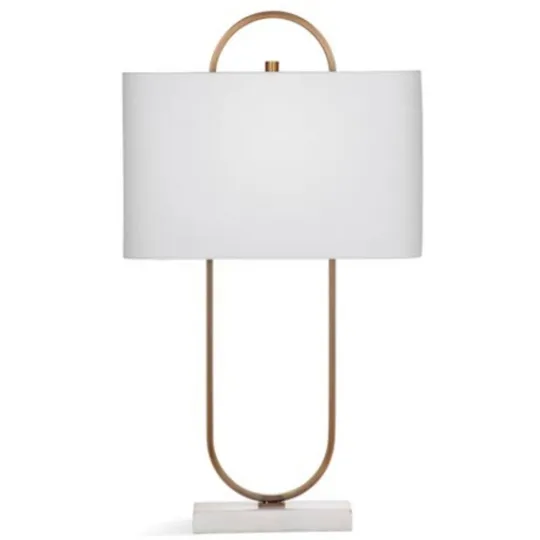 Kirkland's Home Brass Open Oval Table Lamp- Table Lamps