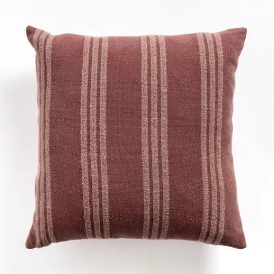 Kirkland's Home Brick Providence Stripe Pillow- Pillows