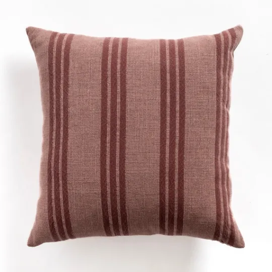Kirkland's Home Brick Providence Stripe Pillow- Pillows