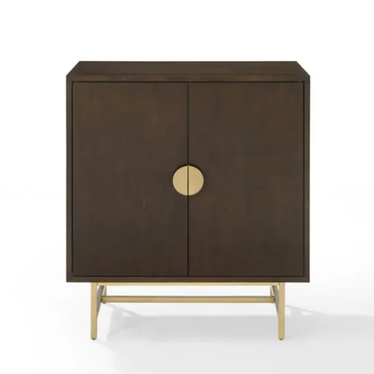Kirkland's Home Brielle Golden Circle Wine Cabinet- Cabinets & Sideboards