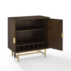 Kirkland's Home Brielle Golden Circle Wine Cabinet- Cabinets & Sideboards