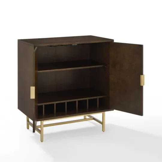 Kirkland's Home Brielle Golden Circle Wine Cabinet- Cabinets & Sideboards