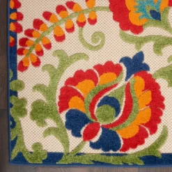 Kirkland's Home Bright Abstract Floral Outdoor Area Rug, 5X7- Outdoor Rugs