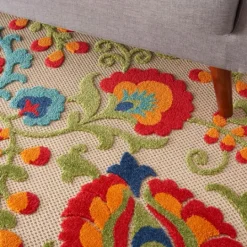Kirkland's Home Bright Abstract Floral Outdoor Area Rug, 5X7- Outdoor Rugs