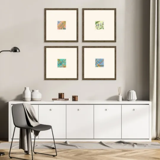Kirkland's Home Bright Botanicals I Framed Art Prints, Set Of 4- Framed Art