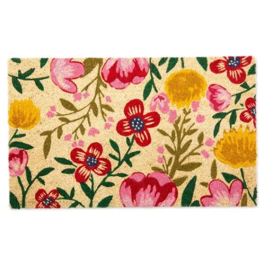 Kirkland's Home Bright Summer Blossoms Coir Doormat- Doormats