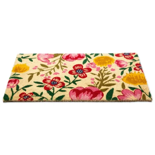 Kirkland's Home Bright Summer Blossoms Coir Doormat- Doormats