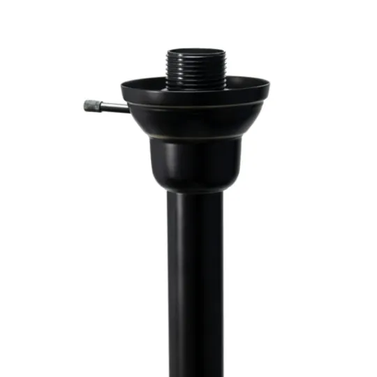 Kirkland's Home Bronze And White 3-Scallop Glass Floor Lamp- Floor Lamps
