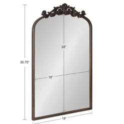 Kirkland's Home Bronze Arendahl Arched Mirror, 19X31 In.- Decorative Mirrors
