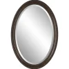 Kirkland's Home Bronze Beaded Frame Oval Mirror- Decorative Mirrors
