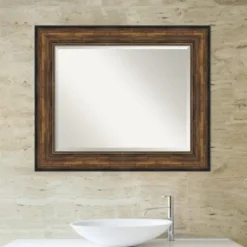 Kirkland's Home Bronze Frame Beveled Mirror, 35.5X29.5 In.- Decorative Mirrors