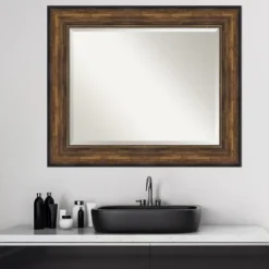 Kirkland's Home Bronze Frame Beveled Mirror, 35.5X29.5 In.- Decorative Mirrors