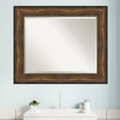 Kirkland's Home Bronze Frame Beveled Mirror, 35.5X29.5 In.- Decorative Mirrors