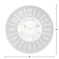 Kirkland's Home Bronze Frame Montevello Gears Wall Clock- Clocks