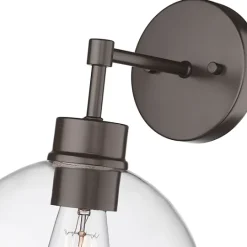 Kirkland's Home Bronze Glass Orb Outdoor Sconce Light- Outdoor Lighting